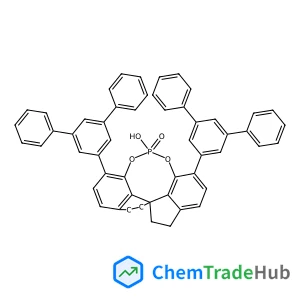 3,7-Di(1,1':3',1''-terphenyl-5'-yl)-10,11,12,13-tetrahydrodiindeno[7,1-de:1',7'-fg][1,3,2]dioxaphosphocin-5-ol 5-oxide structure