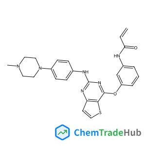 N-{3-[(2-{[4-(4-Methyl-1-piperazinyl)phenyl]amino}thieno[3,2-d]pyrimidin-4-yl)oxy]phenyl}acrylamide