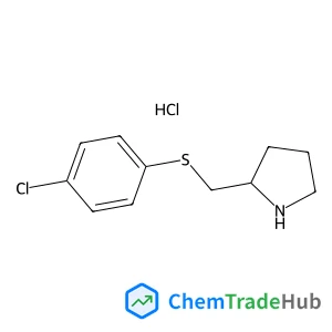 2-{[(4-Chlorophenyl)sulfanyl]methyl}pyrrolidine hydrochloride (1:1)