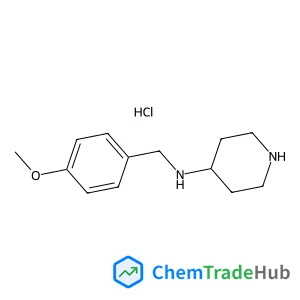 N-(4-Methoxybenzyl)-4-piperidinamine hydrochloride (1:1) N-(4-Methoxybenzyl)-4-piperidinamine hydrochloride (1:1)