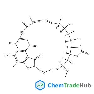 (7S,11S,12R,13S,14R,15R,16R,17S,18S,19Z,21Z)-2,15,17-trihydroxy-11-methoxy-3,7,12,14,16,18,22-heptamethyl-6,23,27,29-tetraoxo-8,30-dioxa-24-azatetracyclo[23.3.1.1^{4,7}.0^{5,28}]triaconta-1(28),2,4,9,19,21,25-heptaen-13-yl acetate