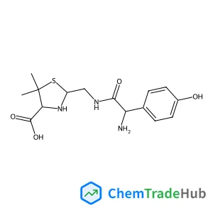 2-(((R)-2-Amino-2-(4-hydroxyphenyl)acetamido)methyl(-5,5-dimethylthiazolidine-4-carboxylic acid, (4S)-