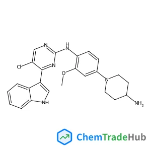 N-(4-(4-Aminopiperidin-1-yl)-2-methoxyphenyl)-5-chloro-4-(1H-indol-3-yl)pyrimidin-2-amine