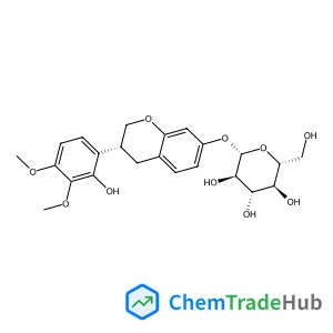 (3R)-3-(2-Hydroxy-3,4-dimethoxyphenyl)-3,4-dihydro-2H-chromen-7-yl beta-D-glucopyranoside (3R)-3-(2-Hydroxy-3,4-dimethoxyphenyl)-3,4-dihydro-2H-chromen-7-yl beta-D-glucopyranoside