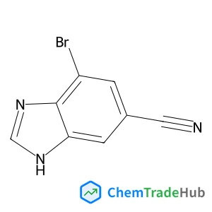 4-Bromo-1H-benzimidazole-6-carbonitrile structure 4-Bromo-1H-benzimidazole-6-carbonitrile structure