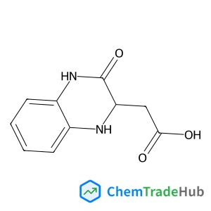 (3-Oxo-1,2,3,4-tetrahydro-2-quinoxalinyl)acetic acid structure