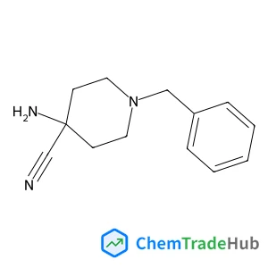 4-Amino-1-benzyl-4-piperidinecarbonitrile structure