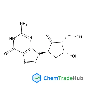 2-Amino-9-[(1R,3R,4R)-4-hydroxy-3-(hydroxymethyl)-2-methylenecyclopentyl]-1,9-dihydro-6H-purin-6-one