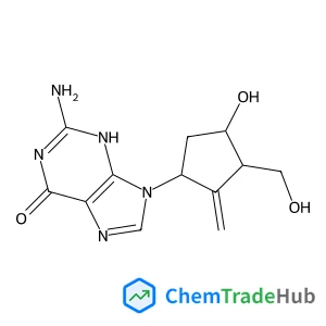 2-Amino-9-[4-hydroxy-3-(hydroxymethyl)-2-methylenecyclopentyl]-1,9-dihydro-6H-purin-6-one