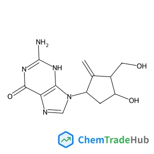 2-Amino-9-[4-hydroxy-3-(hydroxymethyl)-2-methylenecyclopentyl]-1,9-dihydro-6H-purin-6-onato