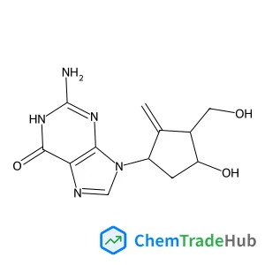 2-Amino-1,9-dihydro-9-((1S,3R,4R)-4-hydroxy-3-(hydroxymethyl)-2-methylenecyclopentyl)-6H-purin-6-one