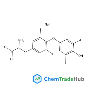 Sodium (2R)-2-amino-3-[4-(4-hydroxy-3,5-diiodophenoxy)-3,5-diiodophenyl]propanoate