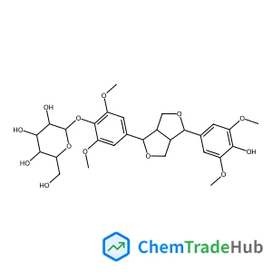 4-[4-(4-Hydroxy-3,5-dimethoxyphenyl)tetrahydro-1H,3H-furo[3,4-c]furan-1-yl]-2,6-dimethoxyphenyl hexopyranoside