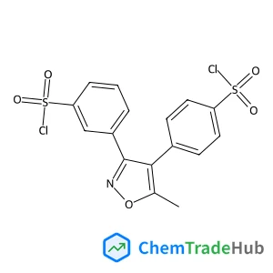 3-{4-[4-(Chlorosulfonyl)phenyl]-5-methyl-1,2-oxazol-3-yl}benzenesulfonyl chloride