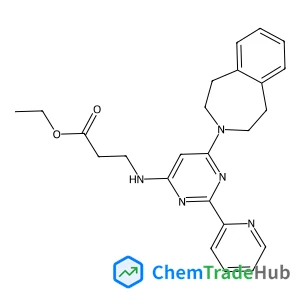 Ethyl 3-((6-(4,5-dihydro-1H-benzo[d]azepin-3(2H)-yl)-2-(pyridin-2-yl)pyrimidin-4-yl)amino)propanoate