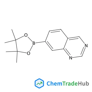 7-(4,4,5,5-Tetramethyl-1,3,2-dioxaborolan-2-yl)quinazoline 7-(4,4,5,5-Tetramethyl-1,3,2-dioxaborolan-2-yl)quinazoline