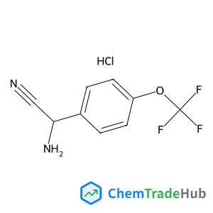 Amino[4-(trifluoromethoxy)phenyl]acetonitrile hydrochloride (1:1)