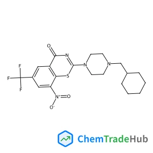 2-[4-(Cyclohexylmethyl)-1-piperazinyl]-8-nitro-6-(trifluoromethyl)-4H-1,3-benzothiazin-4-one