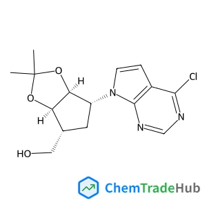 ((3AR,4R,6R,6AS)-6-(4-CHLORO-7H-PYRROLO[2,3-D]PYRIMIDIN-7-YL)-2,2-DIMETHYLTETRAHYDRO-3AH-CYCLOPENTA[D][1,3]DIOXOL-4-YL)METHANOL