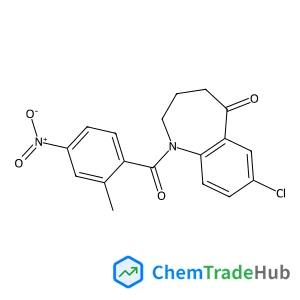 7-CHLORO-1-(2-METHYL-4-NITROBENZOYL)-1,2,3,4-TETRAHYDROBENZO[B] AZEPIN-5-ONE
