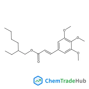 2-Propenoic acid, 3-(3,4,5-trimethoxyphenyl)-, 2-ethylhexyl ester Chemical_Structure_Of