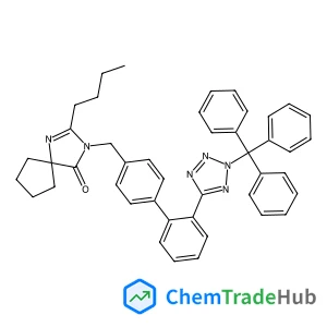 1,3-Diazaspiro[4.4]non-1-en-4-one, 2-butyl-3-[[2'-[1-(triphenylmethyl)-1H-tetrazol-5-yl][1,1'-biphenyl]-4-yl]methyl]-