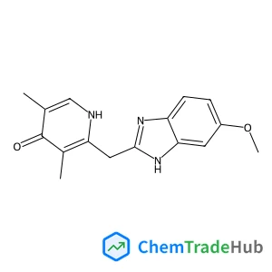 2-[(6-Methoxy-1H-benzimidazol-2-yl)methyl]-3,5-dimethyl-4(1H)-pyridinone