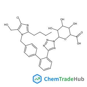 5-(4'-{[2-Butyl-4-chloro-5-(hydroxymethyl)-1H-imidazol-1-yl]methyl}-2-biphenylyl)-2-(beta-D-glucopyranuronosyl)-2H-tetrazole