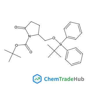 (S)-tert-Butyl 2-(((tert-butyldiphenylsilyl)oxy)methyl)-5-oxopyrrolidine-1-carboxylate