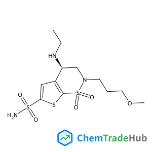 (4R)-4-(Ethylamino)-2-(3-methoxypropyl)-3,4-dihydro-2H-thieno[3,2-e][1,2]thiazine-6-sulfonamide 1,1-dioxide