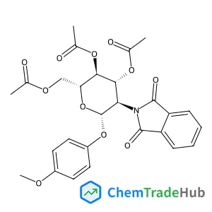 4-Methoxyphenyl 3,4,6-tri-O-acetyl-2-deoxy-2-(1,3-dioxo-1,3-dihydro-2H-isoindol-2-yl)-beta-D-glucopyranoside