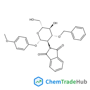 4-Methoxyphenyl 3-O-benzyl-2-deoxy-2-(1,3-dioxo-1,3-dihydro-2H-isoindol-2-yl)-beta-D-glucopyranoside