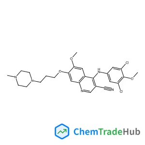 4-[(3,5-Dichloro-4-methoxyphenyl)amino]-6-methoxy-7-[3-(4-methyl-1-piperazinyl)propoxy]-3-quinolinecarbonitrile