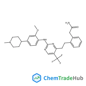 2-(2-{2-[2-{[2-Methoxy-4-(1-methyl-4-piperidinyl)phenyl]amino}-5-(trifluoromethyl)-4-pyrimidinyl]ethyl}phenyl)acetamide