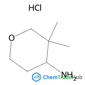 2H-Pyran-4-amine, tetrahydro-3,3-dimethyl-, hydrochloride (1:1) 2H-Pyran-4-amine, tetrahydro-3,3-dimethyl-, hydrochloride (1:1)
