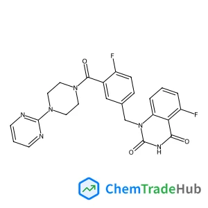 5-Fluoro-1-(4-fluoro-3-{[4-(2-pyrimidinyl)-1-piperazinyl]carbonyl}benzyl)-2,4(1H,3H)-quinazolinedione