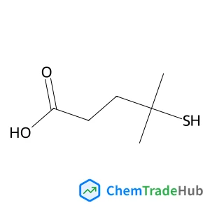 4-Methyl-4-sulfanylpentanoic acid structure