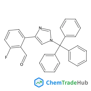 2-Fluoro-6-(1-trityl-1H-imidazol-4-yl)benzaldehyde