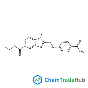 Ethyl 2-{[(4-carbamimidoylphenyl)amino]methyl}-1-methyl-1H-benzimidazole-5-carboxylate