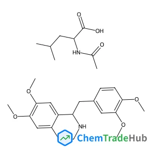 N-Acetyl-L-leucine - (1R)-1-(3,4-dimethoxybenzyl)-6,7-dimethoxy-1,2,3,4-tetrahydroisoquinoline (1:1)