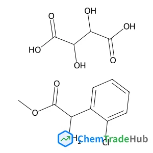 Benzeneacetic acid, α-amino-2-chloro-, methyl ester, (αS)-, (2R,3R)-2,3-dihydroxybutanedioate (1:1)