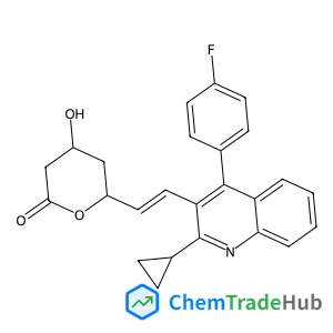 (4R,6S)-6-{(E)-2-[2-Cyclopropyl-4-(4-fluorophenyl)-3-quinolinyl]vinyl}-4-hydroxytetrahydro-2H-pyran-2-one