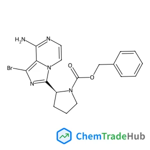 Benzyl (2S)-2-(8-amino-1-bromoimidazo[1,5-a]pyrazin-3-yl)-1-pyrrolidinecarboxylate