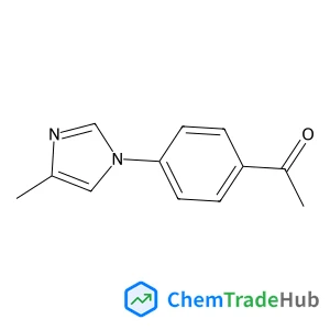1-[4-(4-Methyl-1H-imidazol-1-yl)phenyl]ethanone structure