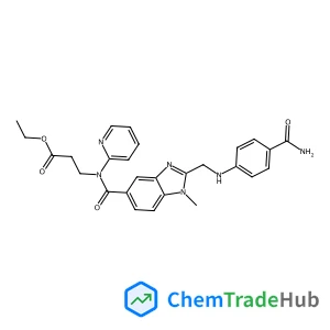 Ethyl N-[(2-{[(4-carbamoylphenyl)amino]methyl}-1-methyl-1H-benzimidazol-5-yl)carbonyl]-N-2-pyridinyl-beta-alaninate