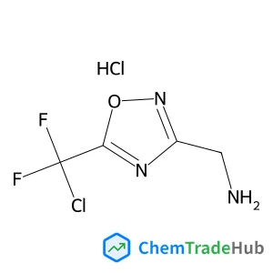 ({5-[CHLORO(DIFLUORO)METHYL]-1,2,4-OXADIAZOL-3-YL}METHYL)AMINE HYDROCHLORIDE