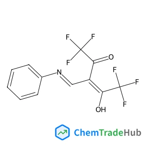3-(Anilinomethylidene)-1,1,1,5,5,5-hexafluoropentane-2,4-dione structure