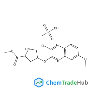 (2S,4R)-4-((3-Chloro-7-methoxyquinoxalin-2-yl)oxy)-2-(methoxycarbonyl)pyrrolidinium Methanesulfonate (2S,4R)-4-((3-Chloro-7-methoxyquinoxalin-2-yl)oxy)-2-(methoxycarbonyl)pyrrolidinium Methanesulfonate