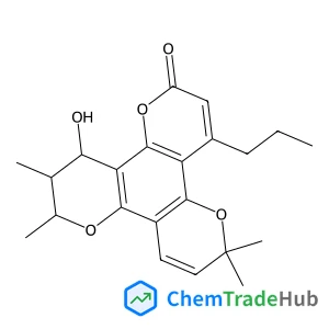 (+)-(10R,11S��12S)-12-HYDROXY-6,6,10,11-TETRAMETHYL-4-PROPYL-11��12-DIHYDRO-2H��6H,10H-BENZO(1��2-B��3,4-B'��5,6-B"]TRIPYRAN-2-ONE