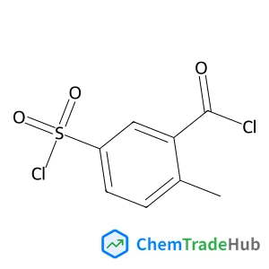5-(Chlorosulfonyl)-2-methylbenzoyl chloride 5-(Chlorosulfonyl)-2-methylbenzoyl chloride